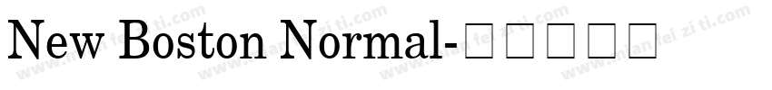 New Boston Normal字体转换